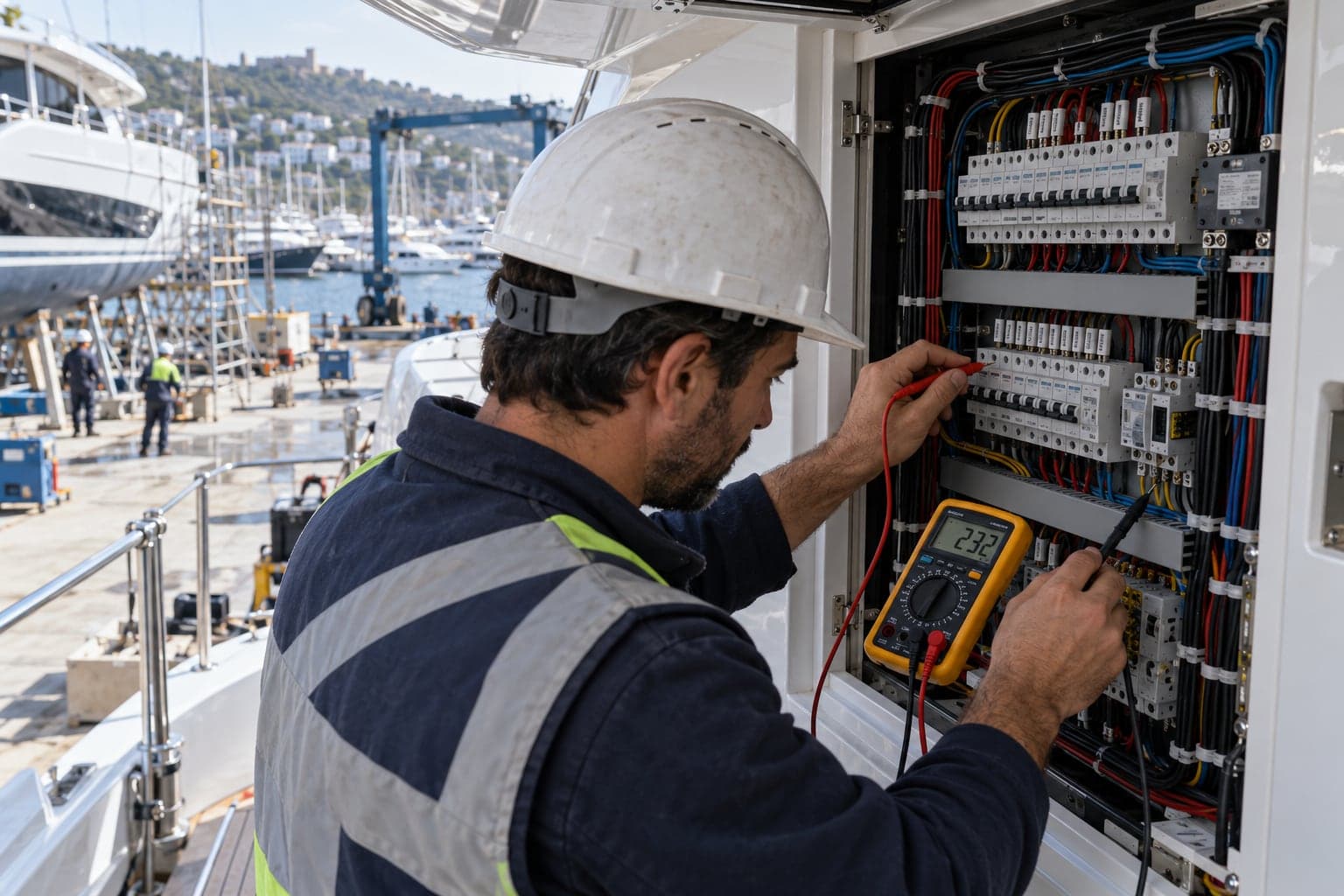 Elektrik dağıtım panosunda multimetreyle arıza tespiti
